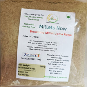 Browntop Millet Upma Rawa