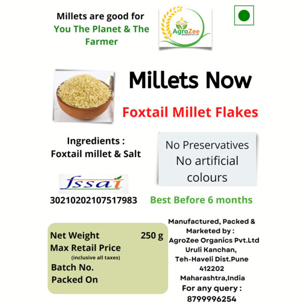 Foxtail Millet Flakes - Millets Now